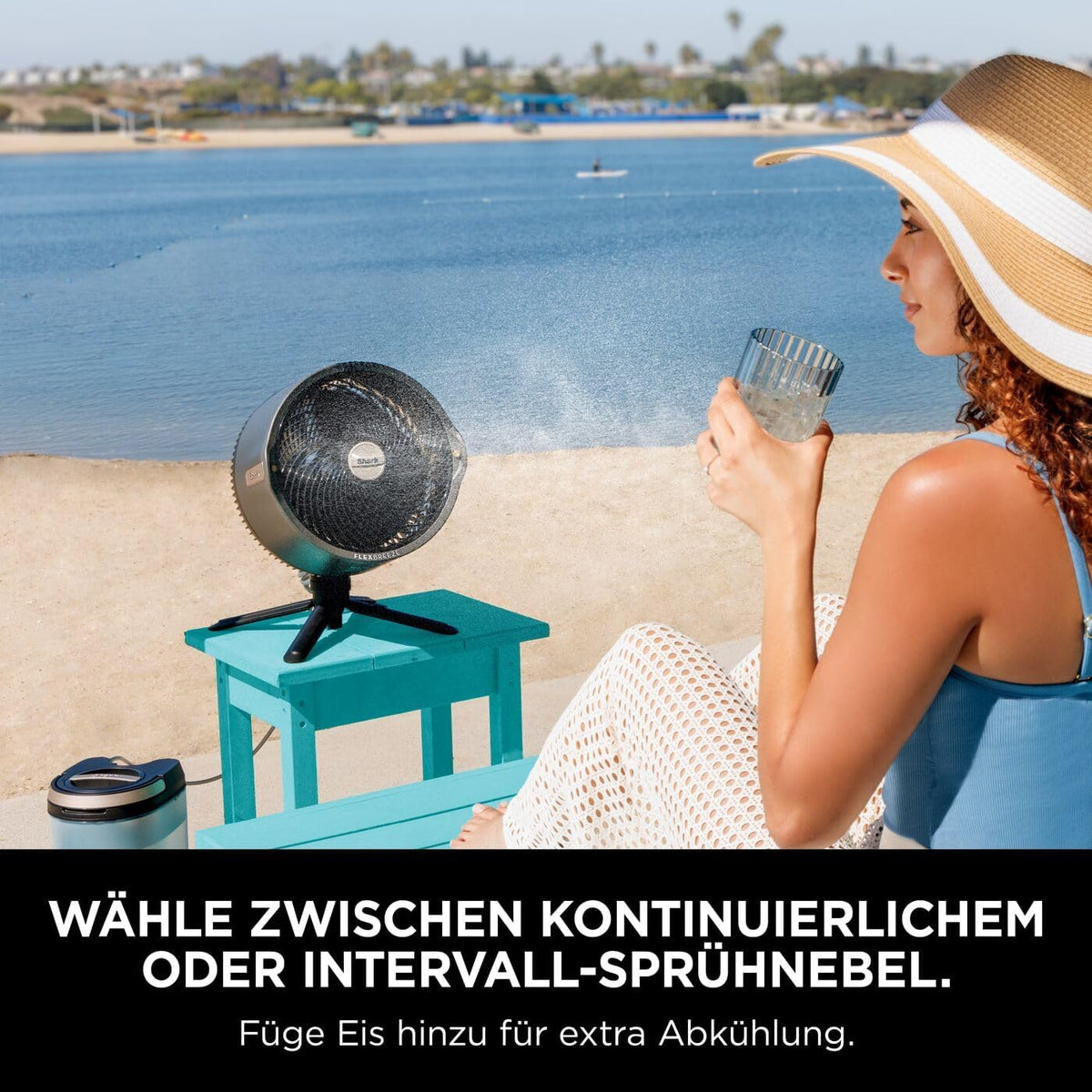 Shark FlexBreeze Pro Mist Ventilator – Die ultimative mobile Kühlung für Sommer und Garten